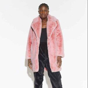 Apparis × Juicy Couture Pink Faux Fur Coat 🎁 Holiday Gift For Women